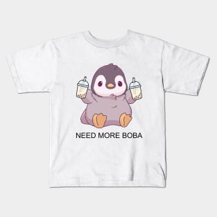 Boba Pengu! Kids T-Shirt